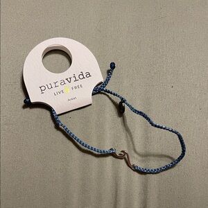 Pura Vida Blue Anklet